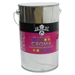 Vopsea alchidica economica Croma pentru lemn, metal si zidarie 4 l