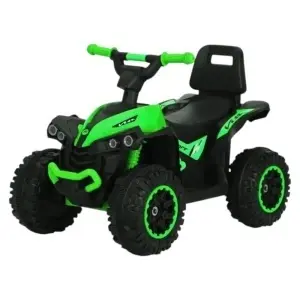 ATV Electric cu acumulator pentru copii NOVOKIDS™ Mini Monster , Lungime 68 cm, 3-6 ani , Max 30 kg , 6V, Verde cu Negru