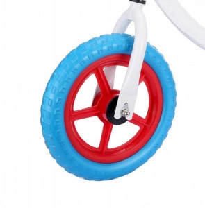 Bicicleta-pedagogica-fara-pedale-pentru-copii-NOVOKIDS-Splend'Or-Balance-Bike-121-Roti-12-inch-1-5-ani-Maxim-30-kg-Cadru-otel-Roti-din-spuma-cauciucata-EVA-Ghidon-si-sa-reglabile-pe-inaltime-Alb
