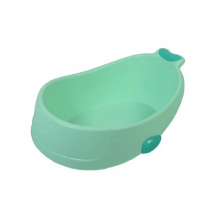 Cadita ergonomica pentru bebelusi si copii NOVOKIDS™ Zanzibar Minnie Tub , Baita bebe, Dimensiuni 73X60X49 cm, Suport anti alunecare, Supapa scurgere, Albastru Turquoise