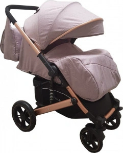 Carucior-nou-nascuti-2-in-1-BABY-CARE-PRO-512-Cu-geanta-bebe-inclusa-Suspensii-Cadru-aluminiu-Gold-Plasa-insecte-Gri_3
