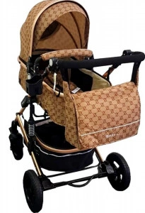 Carucior-nou-nascuti-2-in-1-Baby-Care-PRO-531-Cu-geanta-bebe-Cadru-Aluminiu-Gold-Amortizoare-Roti-din-cauciuc-plin-AVE-Spatar-reglabil-3-trepte-Plasa-insecte-Maron-cu-imprimeu-Bambucci_4
