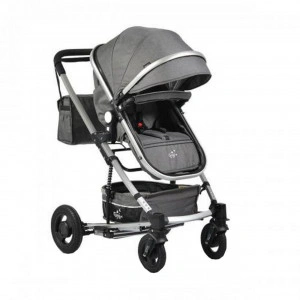 Carucior-nou-nascuti-2-in-1-NOVOKIDS-GIGI-PRO-Cu-geanta-bebe-inclusa-Roti-din-cauciuc-plin-AVE-Cadru-aluminiu-Silver-Maner-reversibil-Spatar-reglabil-in-3-trepte-Amortizoare-Frana-picior-Pliabil-Gri_3