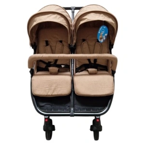 Carucior nou nascuti 2 in 1 pentru gemeni BABY CARE™ PRO P798, Maron-Gold