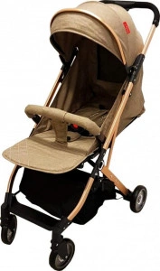 Carucior-sport-ultracompact-pentru-copii-BABY-CARE-PRO-A320-Transformabil-in-troller-Spatar-reglabil-in-3-trepte-Pozitie-somn-Roti-transparente-Plasa-insecte-incorporata-Maron_2