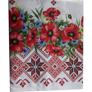 Fata de masa MOTIVE TRADITIONALE MACI CASA GINO® , bumbac 100%, 125X140, masa 4 persoane