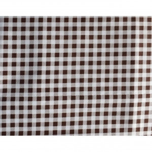 Fata de masa SAH alb si maron CASA GINO , bumbac 100%, 125X140, masa 4 persoane