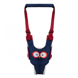 Ham pentru mers NOVOKIDS™ Premium Owl Walking Assistant, Cu maner comfortabil, Intaritura, Material moale, Max 20 kg, Lavabil, Bleumarin