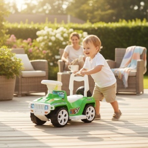 Masinuta-copii-si-bebe-NOVOKIDS-My-first-SUV-Car-XXL-Lungime-85-cm-Maner-de-impins-pentru-parinti-detasabil-Functie-trotineta-fara-pedale-Pentru-interior-si-exterior-Verde-2