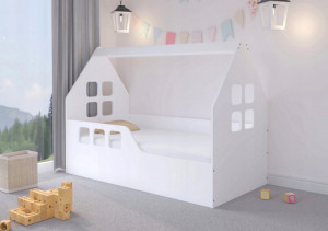 Pat-tip-casuta-pentru-copii-NOVOKIDS-MAGIC-LITTLE-HOUSE-160x80-CM-Set-cu-Saltea-din-Spuma-MATSEN-10-CM-Inclusa-Somiera-Sistem-FLEX-Protectie-Laterala-Stanga-Coborare-Prin-Dreapta_1
