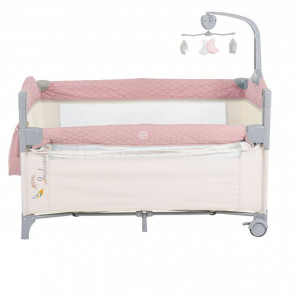 Patut-pliant-transformabil-in-tarc-copii-NOVOKIDS-Indiana-NEST-62X125-cm-2-Niveluri-Jucarie-Carusel-muzical-Fermoar-acces-lateral-Geanta-bebe-Roz_3