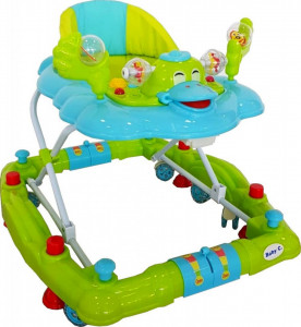 Premergator-cu-sistem-de-balansare-Baby-Care-H914-Roti-silentioase-din-silicon-Cu-melodii-Ratusca-Pliabil-Verde-Turquoise_1