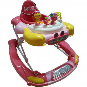 Premergator-cu-sistem-de-balansare-Reglabil-in-3-Trepte-Baby-Care-Iepuras-8-Roti-Pliabil-Cu-Melodii-Roz_2