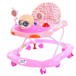 Premergator-reglabil-in-3-trepte-NOVOKIDS-Catch-The-Pigeon-cu-melodii-si-lumini-Porumbel-Pliabil-8-roti-Roz