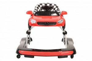 Premergator-Reglabil-in-3-Trepte-NOVOKIDS-Super-Cabrio-Car-3-in-1-Transformabil-in-Antemergator-si-Masinuta-copii-Pliabil-Cu-Melodii-si-lumini-Volan-Rosu
