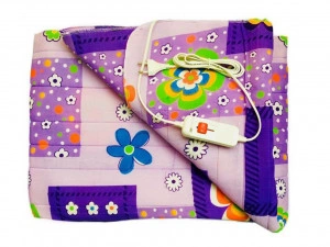 Saltea electrica HouseXL™ Palmiye , 115X150 cm, 80 W, 2 trepte de temperatura, Patura electrica, Mov