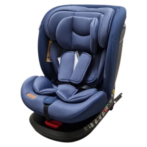 Scaun Auto cu Isofix Baby Care™ BS10P, Cu rotire 360 grade, Omologare R-129 i-Size, 0-36 kg, Tetiera reglabila, Transformabil in scoica auto, Sistem de prindere in centura de siguranta, Husa detasabila, Albastru - Img 1