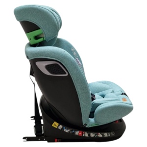 Scaun Auto cu Isofix Baby Care™ BS10P, Cu rotire 360 grade, Omologare R-129 i-Size, 0-36 kg, Tetiera reglabila, Transformabil in scoica auto, Sistem de prindere in centura de siguranta, Husa detasabila, Verde Turcoaz - Img 5