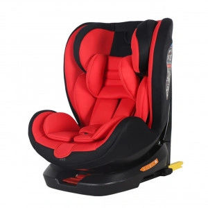Scaun Auto cu Isofix NOVOKIDS™ Safety Seat 6000, Cu rotire 360 grade, 0-36 kg, Tetiera reglabila pe inaltime, Omologare R-129 i-Size, Transformabil in scoica auto, Centura de siguranta in 5 puncte, Husa detasabila, Rosu