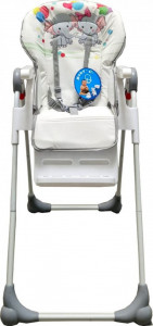 Scaun-de-masa-pentru-copii-si-bebe-Baby-Care-CC-reglabil-in-3-trepte-Pliabil-Centura-de-siguranta-Sezut-comfortabil-Masuta-detasabila-Pozitie-somn-Cosulet-de-depozitare-Model-Elefanti-Gri_4