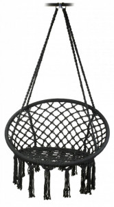 Scaun-Rotund-Suspendat-tip-Leagan-Pentru-Casa-sau-Gradina-HOUSEXL-ROUND-COZY-NEST-Cu-Franjuri-120-Kg-Negru_4