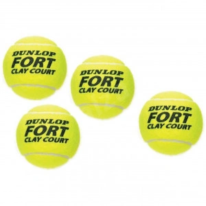 Set-4-mingi-de-tenis-Dunlop-Fort-Clay-Court-Originals-pentru-zgura-cutie-inclusa