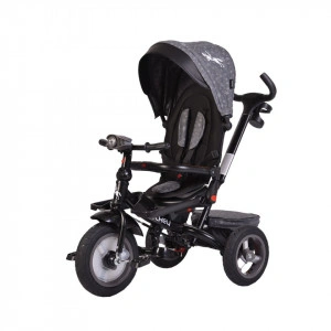 Tricicleta-cu-copertina-detasabila-NOVOKIDS-Jockey-Trike-Cu-far-luminos-si-melodii-Roti-gonflabile-din-cauciuc-Rotire-360-grade-Cadru-metalic-Dimensiuni-120X54X100-cm-Gri-2