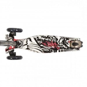 Trotineta-copii-cu-roti-luminoase-NOVOKIDS-Street-Challenger-3-roti-maner-reglabil-pe-inaltime-maxim-40-kg-roti-silicon-frana-picior-design-modern-Graffiti