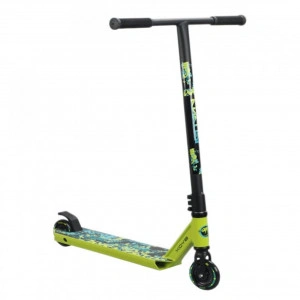 Trotineta Freestyle NOVOKIDS™ Iguana Special edition, maxim 100 kg, Frana picior, Cadru si roti aluminiu, Diametru roata 100 mm, Verde