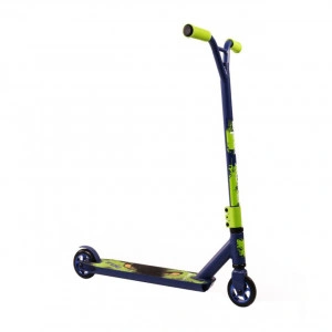 Trotineta Freestyle NOVOKIDS™ Snake Special edition, maxim 100 kg, Frana picior, Cadru aluminiu, Diametru roata 100 mm, Verde