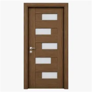 Usa Interior din MDF Novo Doors ND05 LUX PREMIUM, Cadru din Lemn Masiv, KIT COMPLET, Toc Reglabil de 10 CM INCLUS, Plinta pe Ambele Parti - Img 5