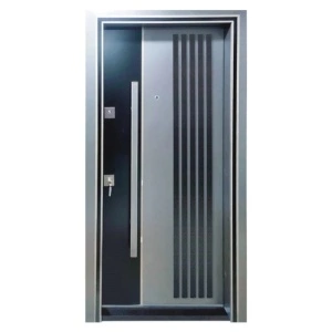 Usa metalica de exterior de culoare gri deschis, plina si sens deschidere dreapta - model NDS1000S