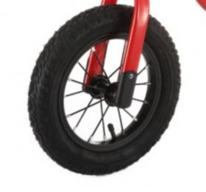 Bicicleta pedagogica fara pedale pentru copii NOVOKIDS™ Splend'Or Balance Bike 120, Cu roti gonflabile din cauciuc de 12" inch, 1-5 ani, Maxim 30 kg, Cadru otel, Roti din spuma cauciucata EVA, Ghidon si sa reglabile pe inaltime, Rosu - Img 3