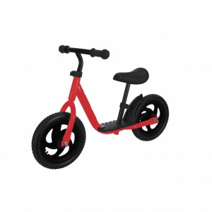 Bicicleta pedagogica fara pedale pentru copii NOVOKIDS™ Splend'Or Balance Bike 124, Cu platforma, Roti 12" inch, 1-5 ani, Maxim 30 kg, Cadru otel, Roti din spuma cauciucata EVA, Ghidon si sa reglabile pe inaltime, Rosu