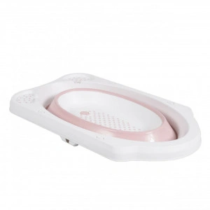 Cadita-pliabila-cu-stender-pentru-bebelusi-si-copii-NOVOKIDS-Maoui-Folding-Tub-Baita-bebe-Forma-ergonomica-Dimensiuni-84x48x23-cm-Supapa-scurgere-Geanta-transport-Roz_2