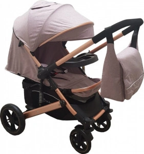 Carucior-nou-nascuti-2-in-1-BABY-CARE-PRO-512-Cu-geanta-bebe-inclusa-Suspensii-Cadru-aluminiu-Gold-Plasa-insecte-Gri_1
