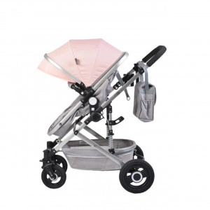 Carucior-nou-nascuti-2-in-1-NOVOKIDS-Ciarra-Silver-PRO-Cu-geanta-bebe-Cadru-Aluminiu-Amortizoare-Roti-din-cauciuc-plin-AVE-Landou-Modul-sport-Spatar-reglabil-3-trepte-Roz-cu-Gri_2