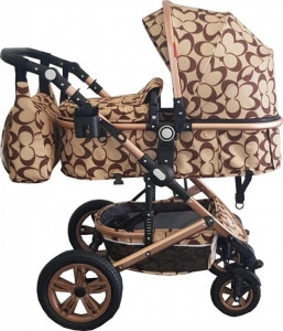 Carucior-nou-nascuti-3-in-1-Baby-Care-PRO-530-Cu-geanta-bebe-Cadru-Aluminiu-Gold-Amortizoare-Roti-din-cauciuc-plin-AVE-Landou-Scoica-auto-Spatar-reglabil-3-trepte-Plasa-insecte-Crem-cu-Imprimeu-Oval_2
