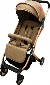 Carucior-sport-ultracompact-pentru-copii-BABY-CARE-PRO-A320-Transformabil-in-troller-Spatar-reglabil-in-3-trepte-Pozitie-somn-Roti-transparente-Plasa-insecte-incorporata-Maron
