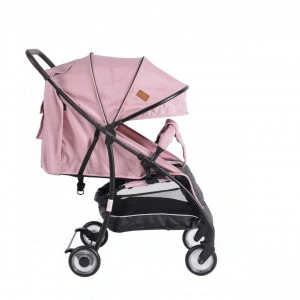 Carucior-sport-ultracompact-pentru-copii-NOVOKIDS-London-PRO-Transformabil-in-troller-Spatar-reglabil-in-3-trepte-Pozitie-somn-Roti-transparente-Roz_1