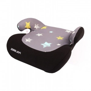 Inaltator auto cu manere NOVOKIDS™ Polar , 15-36 kilograme, sistem de prindere in centura de siguranta, Omologare R-129 i-Size, husa detasabila si lavabila, Gri cu stelute