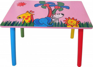 Masuta-copii-din-MDF-cu-doua-scaune-Novokids-My-first-table-dimensiuni-59X39X40-Suprafata-lucioasa-Roz-cu-Animalute_2