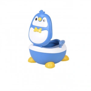 Olita-2-in-1-pentru-copii-NOVOKIDSÂª-Happy-Penguin-Vas-detasabil-Plastic-non-toxic-Model-Pinguin-Albastru_2