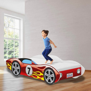 Pat-tip-masinuta-pentru-copii-NOVOKIDS-CORVETTE-160x80-CM-Set-cu-Saltea-din-Spuma-MATSEN-10-CM-Inclusa-Somiera-Sistem-FLEX-Cu-Protectii-Laterale-Rosu_2