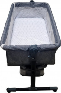 Patut-copii-transformabil-in-balansoar-bebe-Baby-Care-Co-Sleeper-Cu-plasa-insecte-si-cosulet-depozitare-Design-modern-4-roti-cu-frana-Dimensiuni-85X95X50-cm-Saltea-inclusa-Cadru-aluminiu-Gri-Jeans_3