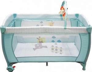 Patut-pliant-transformabil-in-tarc-copii-Baby-Care-NEST-60X120-cm-2-Niveluri-Masa-infasat-Jucarie-Carusel-cu-jucarii-din-plus-Fermoar-acces-lateral-Albastru-Azur