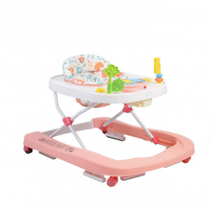 Premergator-Premium-reglabil-in-3-trepte-de-inaltime-NOVOKIDS-ZooZoo-Baby-Roti-silentioase-din-silicon-Cu-melodii-Animalute-Pliabil-Roz_1