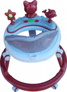 Premergator-reglabil-in-6-trepte-de-inaltime-NOVOKIDS-Happy-Kitty-Cu-melodii-Pliabil-Max-20-kg-Roti-silentioase-Model-Pisicuta-Rosu-Bordeaux_2