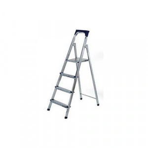Scara Pliabila Dubla cu Platforma HouseXL™, Plianta, Metalica, Design Special Anti-Alunecare, 3+1 Trepte