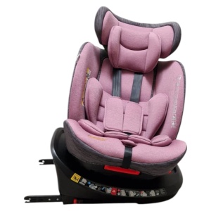 Scaun Auto cu Isofix Baby Care™ BS10P, Cu rotire 360 grade, Omologare R-129 i-Size, 0-36 kg, Tetiera reglabila, Transformabil in scoica auto, Sistem de prindere in centura de siguranta, Husa detasabila, Mov - Img 4